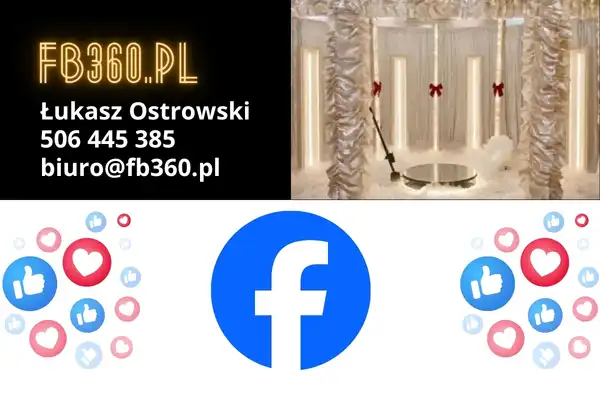 Fotobudka 360 Warszawa i Łódź – kliknij, aby przejść do naszego profilu na Facebooku
