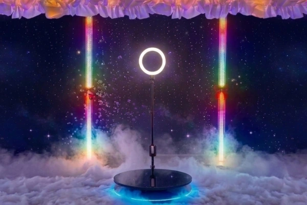 fotobudka 360 i ciężki dym