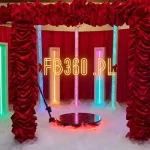 fb360 fotobudka 360 czerwona dekoracja ciężki dym taniec w chmurze wesele urodziny imprezy firmowe lodz warszawa