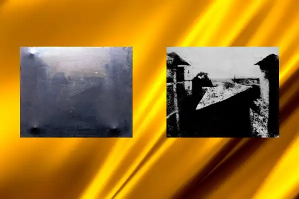 Łódzki świt fotobudki. Historia rodu Menclów i atelier przy ul. Andrzeja Pierwsze zdjęcie w historii świata widok z okna w Le Gras Joseph Nicéphore Niépce 1826 rok FB360.pl